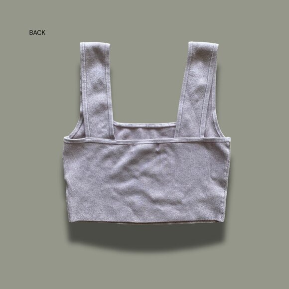 Cropped Ribbed Tank Top - Picture 4 of 4